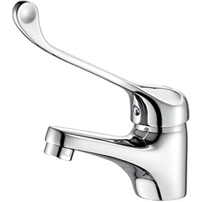 Ibergrif M11053 Gerontologische Kraan Wastafel, "Medische" Handbekken Mengkraan, Messing, Chroom Ibergrif M11053 Gerontologische Kraan Wastafel, "Medische" Handbekken Mengkraan, Messing, Chroom