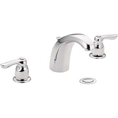 Moen 4945 Chateau Lage Mixer Badkamerboog Kraan, Chroom Moen 4945 Chateau Lage Mixer Badkamerboog Kraan, Chroom