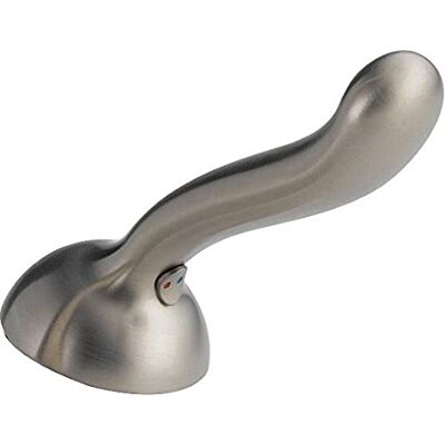 DELTA Faucet RP46748SS Single Metal Lever Handle with Button and Set Screw, Stainless DELTA Faucet RP46748SS Single Metal Lever Handle with Button and Set Screw, Stainless