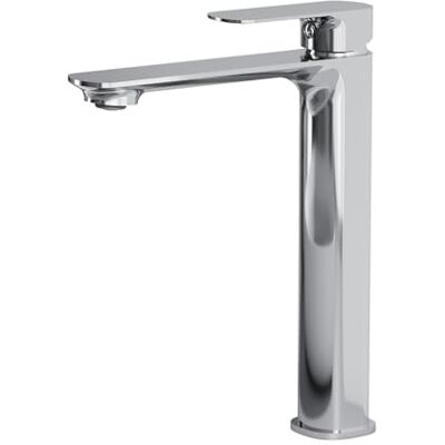 EMKE Badkamerkraan, verchroomd, messing mengkraan met keramische cartridge en Neoperl-beluchter, eenvoudige installatie, 269 x 215 x 49 mm, duurzame wastafelkraan, waterbesparend EMKE Badkamerkraan, verchroomd, messing mengkraan met keramische cartridge en Neoperl-beluchter, eenvoudige installatie, 269 x 215 x 49 mm, duurzame wastafelkraan, waterbesparend