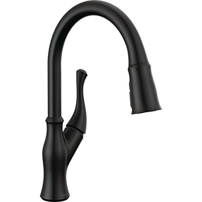 DELTA Faucet Ophelia 1988Z-BL-DST keukenkraan mat zwart met uittrekbare sproeier voor keukenspoelbak, magnetische sproeikop voor dockingstation, mat zwart DELTA Faucet Ophelia 1988Z-BL-DST keukenkraan mat zwart met uittrekbare sproeier voor keukenspoelbak, magnetische sproeikop voor dockingstation, mat zwart