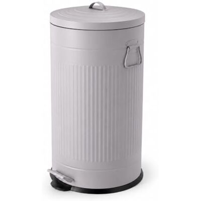 Relaxdays afvalemmer, 40 l, keuken, uitneembare binnenemmer, grijs voetpedaal, softclose, metaal, retro pedaalemmer Relaxdays afvalemmer, 40 l, keuken, uitneembare binnenemmer, grijs voetpedaal, softclose, metaal, retro pedaalemmer