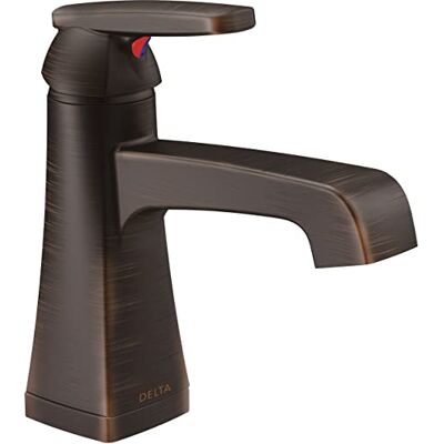 DELTA waterkraan 564-rbmpu-dst Ashlyn Single Centerset mengkraan badkamer waterkraan, Venetiaans brons DELTA waterkraan 564-rbmpu-dst Ashlyn Single Centerset mengkraan badkamer waterkraan, Venetiaans brons