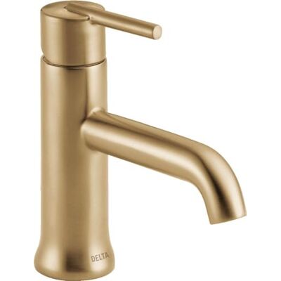 DELTA Kraan Trinsic enkele gat badkamerkraan, gouden badkamerkraan, enkele handgreep badkamerkraan, metalen afvoer assemblage, champagne brons 559LF-CZMPU DELTA Kraan Trinsic enkele gat badkamerkraan, gouden badkamerkraan, enkele handgreep badkamerkraan, metalen afvoer assemblage, champagne brons 559LF-CZMPU