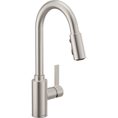 Moen Genta High Arc Pulldown keukenkraan met één handvat en Reflex (7882SRS), Vlekbestendig roestvrij Moen Genta High Arc Pulldown keukenkraan met één handvat en Reflex (7882SRS), Vlekbestendig roestvrij