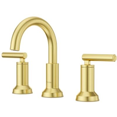 PFISTER Capistrano Wastafelkraan, 8-inch wijdverspreid, 2-handvat, 3-gat, geborsteld gouden afwerking, LF049CSOBG PFISTER Capistrano Wastafelkraan, 8-inch wijdverspreid, 2-handvat, 3-gat, geborsteld gouden afwerking, LF049CSOBG