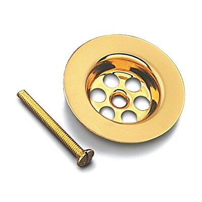 STILLA Gouden mandaflens - Afvoerrooster met schroef - 80x52mm Messing STILLA Gouden mandaflens - Afvoerrooster met schroef - 80x52mm Messing