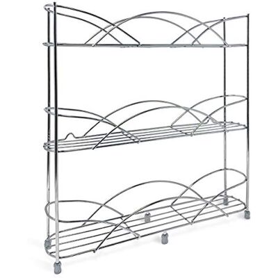 joeji's Kitchen Kruidenrek Free Staande voor Kruiden & Kruiden Rack Organizer Houdt 21 Potten Inclusief 2 Zuignappen (Zilver) joeji's Kitchen Kruidenrek Free Staande voor Kruiden & Kruiden Rack Organizer Houdt 21 Potten Inclusief 2 Zuignappen (Zilver)