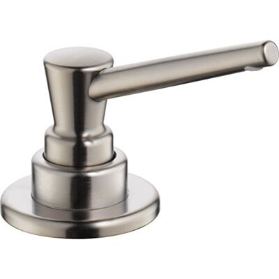 DELTA Kraan Pomp Zeep/Lotion Dispenser Geborsteld Nikkel, Aanrecht Zeepdispenser, Top Fill Deck Mount Zeepdispenser, Roestvrij RP1001SS DELTA Kraan Pomp Zeep/Lotion Dispenser Geborsteld Nikkel, Aanrecht Zeepdispenser, Top Fill Deck Mount Zeepdispenser, Roestvrij RP1001SS