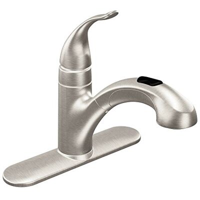 Moen 67315SRS Integra One-Handle Lage Arc Uittrekbare Keukenkraan Spot-Resist Roestvrij door Moen 67315SRS Integra One-Handle Lage Arc Uittrekbare Keukenkraan Spot-Resist Roestvrij door
