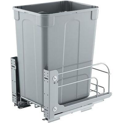 VEVOR Pullout Prullenbak voor keukenkasten, 35 QT vuilnisbak, afvalcontainer onder montage, met heavy duty metalen softclose schuifsysteem en deurkit, voor gootsteen, onder toonbank VEVOR Pullout Prullenbak voor keukenkasten, 35 QT vuilnisbak, afvalcontainer onder montage, met heavy duty metalen softclose schuifsysteem en deurkit, voor gootsteen, onder toonbank