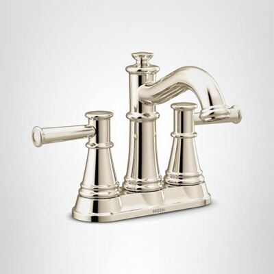Moen 6401NL Belfield badkamerkraan met twee handgrepen, gepolijst nikkel Moen 6401NL Belfield badkamerkraan met twee handgrepen, gepolijst nikkel