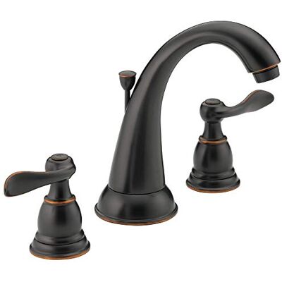 DELTA Windemere B3596LF-OB Wijdverspreide badkamerkraan met twee handgrepen, oliebrons DELTA Windemere B3596LF-OB Wijdverspreide badkamerkraan met twee handgrepen, oliebrons