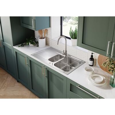 Rangemaster ICN9502/ ICONICA 950508 1.5B S/S spoelbak, roestvrij Rangemaster ICN9502/ ICONICA 950508 1.5B S/S spoelbak, roestvrij