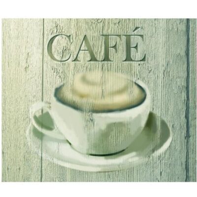 WENKO Glazen achterwand Café 60 x 50 cm spatbescherming, gehard glas, 60 x 50 cm, meerkleurig WENKO Glazen achterwand Café 60 x 50 cm spatbescherming, gehard glas, 60 x 50 cm, meerkleurig