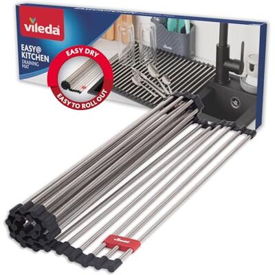 Vileda Afdroogmat - Rvs, Rolbaar, Compacte Afdroogmat Vileda Afdroogmat - Rvs, Rolbaar, Compacte Afdroogmat