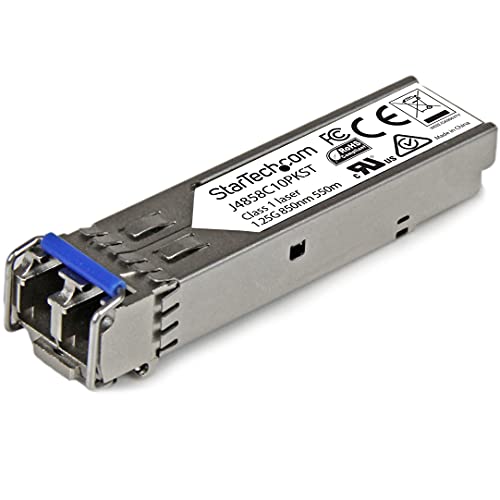 StarTech.com Transceiver SFP-transceiver-module, compatibel met HP J4859C, SM/MM LC met DDM, 10 km/550 m, 10 stuks