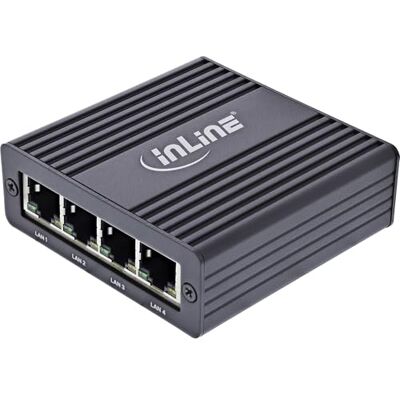 InLine USB-A netwerkadapter, 4 x RJ45 Gigabit, USB 3.2 Gen.1, 33380V InLine USB-A netwerkadapter, 4 x RJ45 Gigabit, USB 3.2 Gen.1, 33380V