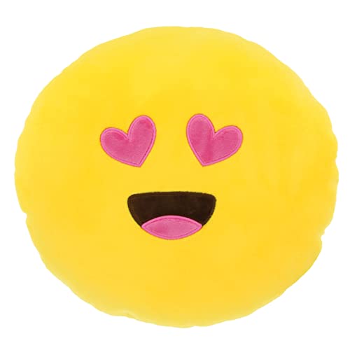 SUMEX Emoji kussen kussen hart kussen voor auto of thuis, comfortabel en zacht