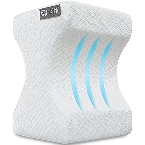 United Kniekussen om te slapen Beenkussen 100% Memory Foam Beenkussens om aan de zijkant te slapen Kniesteunkussen Kniekussens om te slapen Hip Support Pillow Contour