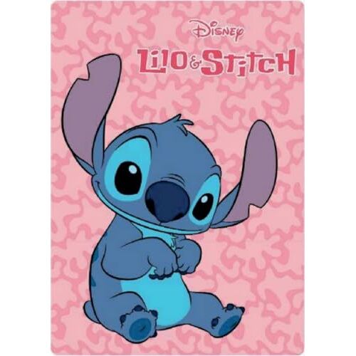 GRUPO MOYA Lilo & Stitch fleece deken, 140 x 100 cm, certificering: Oeko-Tex Standard 100 (LIL23-013)