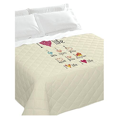 Italian Bed Linen Sprei Digital 1Pst digitale print, meerkleurig, 170 x 270 x 1 cm