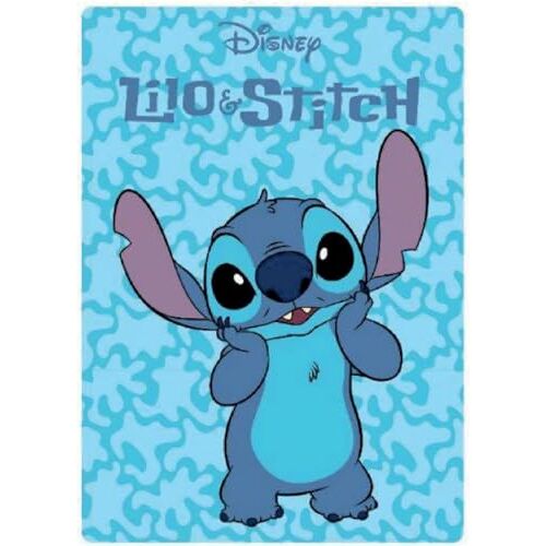 GRUPO MOYA Lilo & Stitch fleece deken, 140 x 100 cm, certificering: Oeko-Tex Standard 100 (LIL23-015)