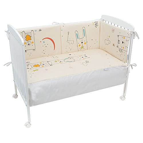 Bimbi Chic Beddengoedset, model Edredon+Prot.60 x 120 202 Funny 604 10 B/linnen