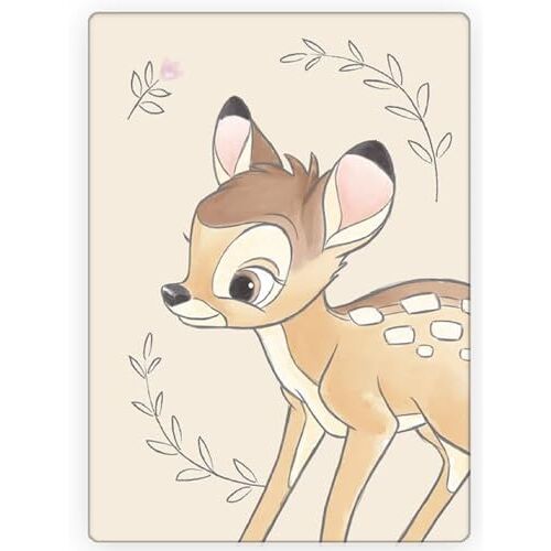 Disney Bambi Fleecedeken, knuffeldeken, knuffeldeken, 100 x 140 cm