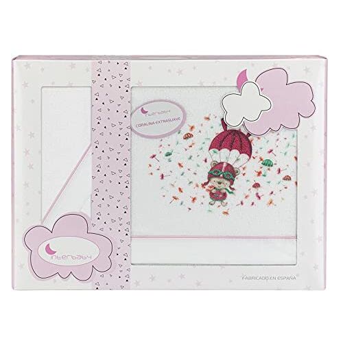 Interbaby Hoeslaken voor de winter, Coralina, voor kinderwagen, (hoeslaken, laken, kussensloop) (1 BCO Pink)