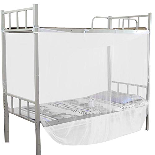 JULYKAI muggennet voor bed baldakijn, 4 hoekpalen bed baldakijn klamboe twin full queen size netting wit camping screen house