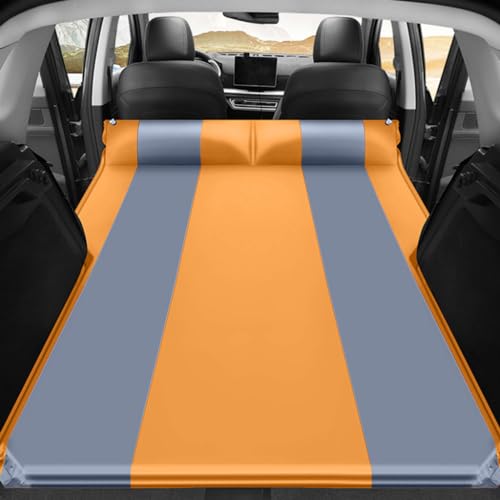 FFOCUS Auto Opblaasbare Luchtmatras voor Audi S3 S4 S5 S6 S7 S8 RS4 RS5 RS6 RS7 RS8 TT,Opblaasbare Auto Bed Verdikte Opblaasbare Bed Outdoor Reizen Camping Slaapmatje,C-Orange