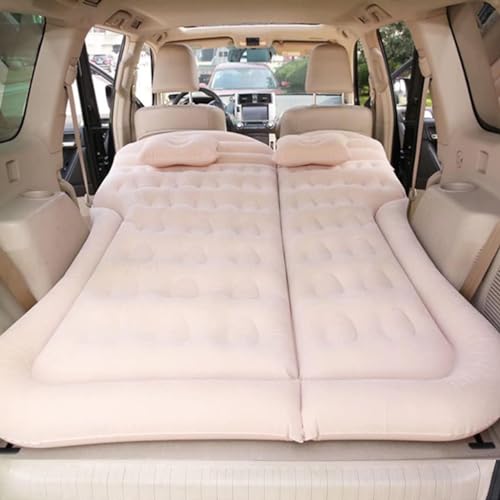 FFOCUS Auto Opblaasbare Luchtmatras voor Audi S6 S7 S8 RS4 RS5 RS6 RS7 RS8 TT,Opblaasbare Auto Bed Verdikte Opblaasbare Bed Outdoor Reizen Camping Slaapmatje,A-Pink