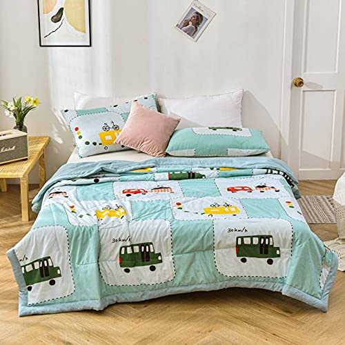 N\C Cool Zomer Quilt Gewassen Katoen Zomer Quilt Zomer Cadeau Air-conditioning Quilt Wasbaar Kinderen Enkele Dubbele Dunne Quilt