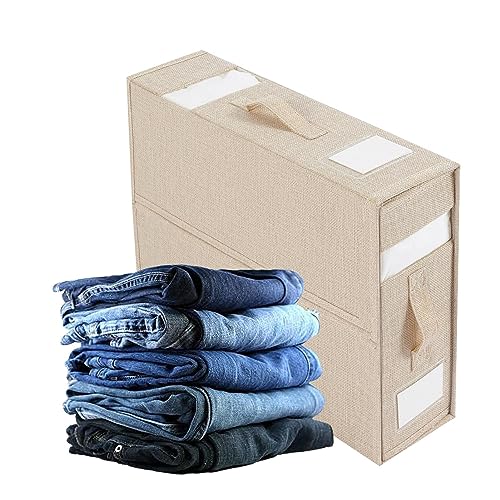 BeNsil Set van 2 opvouwbare beddenlaken-organizer beddengoed organizer met handvat, opbergcontainer voor lakens, linnen kastorganizer voor beddengoed, kleding, dekens, kussenslopen, dekbedovertrekken