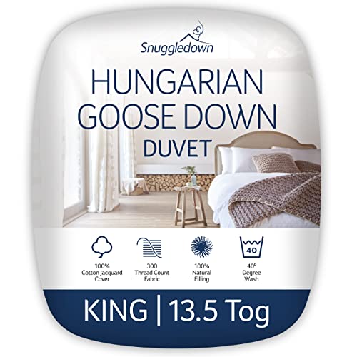 Snuggledown Dekbed, Hongaarse ganzendons, 13,5 TOG, winter, warm, King Size