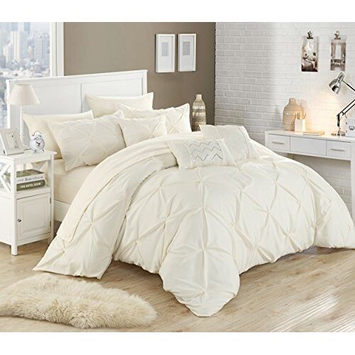 Chic Home Daya beddengoedset voor King Size bedden, beige, 4-delig