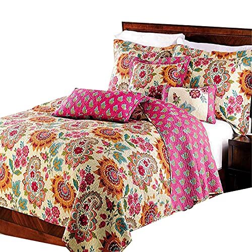 XXYOZ Beddengoed sprei tropisch, beddengoed sprei tropisch, dekbedsets vol, zomerdekbedsets Queen, sprei met 2 kussenhoezen, ultrazacht lichtgewicht (15)