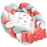 Totsy Baby Babynest pasgeboren babynest 75 x 45 cm knuffelnest met gevlochten kussen inklapbare set tweezijdig babynest babybed Minky Vos