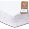 mimaDu ® GOTS Bio hoeslaken, 70 x 140 cm, hoeslaken voor babybed, 70 x 140 cm, hoeslaken 60 x 120 cm, bedlaken 70 x 140 cm, babyhoeslaken, 140 x 70 cm, hoeslaken, kinderbed (stippen)