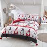 Rapport Home Rapport Feestelijke Gonks Dekbedovertrek Kerstbedset, Wit, 3 stuks, dubbel