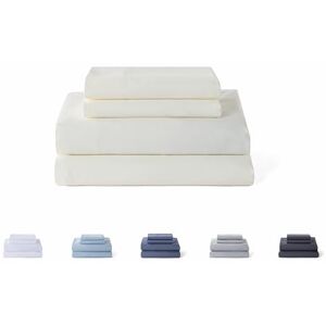 Todocama Underzy 5003 4-delige beddengoedset met hoeslaken en 2 kussenslopen 50 x 80 cm, voor bed 180 x 190/200 cm, beige Todocama Underzy 5003 4-delige beddengoedset met hoeslaken en 2 kussenslopen 50 x 80 cm, voor bed 180 x 190/200 cm, beige