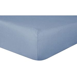 Sleepdown 100% puur katoen diep hoeslaken warm, gezellig ademend superzacht beddengoed 32 cm extra diepe zakken denim blauw super king Sleepdown 100% puur katoen diep hoeslaken warm, gezellig ademend superzacht beddengoed 32 cm extra diepe zakken denim blauw super king