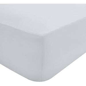 Sleepdown 100% Egyptisch katoen 16" 40cm extra diep hoeslaken 200 draadtelling beddengoed-wit-enkel Sleepdown 100% Egyptisch katoen 16" 40cm extra diep hoeslaken 200 draadtelling beddengoed-wit-enkel