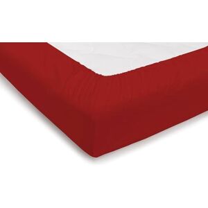 PENSIERI DELICATI Bedlaken voor tweepersoonsbed 180 x 200 cm, eenkleurig laken voor tweepersoonsbed, met hoeken + 30 cm, van 100% katoen, gemaakt in Italië, kleur rood PENSIERI DELICATI Bedlaken voor tweepersoonsbed 180 x 200 cm, eenkleurig laken voor tweepersoonsbed, met hoeken + 30 cm, van 100% katoen, gemaakt in Italië, kleur rood