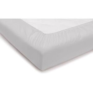 PENSIERI DELICATI Bedlaken voor eenpersoonsbed 90 x 200 cm, eenkleurig hoeslaken met 25 hoeken, 100% katoen, gemaakt in Italië, kleur wit PENSIERI DELICATI Bedlaken voor eenpersoonsbed 90 x 200 cm, eenkleurig hoeslaken met 25 hoeken, 100% katoen, gemaakt in Italië, kleur wit