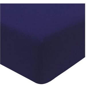 Sleepdown Jersey melange marineblauw hoeslaken, warm, gezellig, onderhoudsvriendelijk, effen garen geverfd laken beddengoed kingsize (150 cm x 200 cm), polykatoen Sleepdown Jersey melange marineblauw hoeslaken, warm, gezellig, onderhoudsvriendelijk, effen garen geverfd laken beddengoed kingsize (150 cm x 200 cm), polykatoen