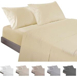 ECOMMERC3 3-delige beddengoedset, voor bedden van 90 cm breed, gemaakt in Spanje, beddengoed met hoeslaken, dekbedovertrek en 1 kussensloop, geel, extra zacht en licht ECOMMERC3 3-delige beddengoedset, voor bedden van 90 cm breed, gemaakt in Spanje, beddengoed met hoeslaken, dekbedovertrek en 1 kussensloop, geel, extra zacht en licht