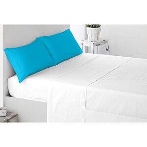 Miracle Home . Anti-peeling kussenslopen, zacht en comfortabel, 50% katoen, 50% polyester. 2 eenheden, 85 x 45. Bed 150, Turkoois Miracle Home . Anti-peeling kussenslopen, zacht en comfortabel, 50% katoen, 50% polyester. 2 eenheden, 85 x 45. Bed 150, Turkoois