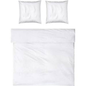 Möve Noblesse Beddengoedset, 200 x 200 cm + 2 x 80 x 80 cm, van 100% katoen, wit/grijs Möve Noblesse Beddengoedset, 200 x 200 cm + 2 x 80 x 80 cm, van 100% katoen, wit/grijs